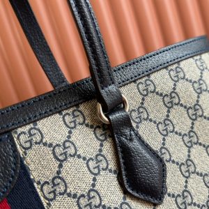 img_89648692_20240826_i1724673765_6259_0_jpg Gucci Ophidia 38cm Bag Ebony Black Leather Canvas 244456