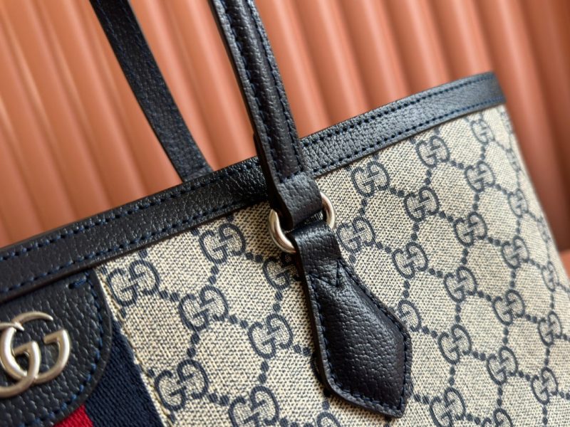 img_89648692_20240826_i1724673765_6259_0_jpg Gucci Ophidia 38cm Bag Ebony Black Leather Canvas 244456