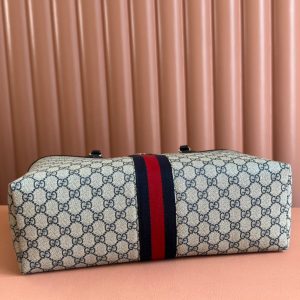 img_89648692_20240826_i1724673765_9893_0_jpg Gucci Ophidia 38cm Bag Ebony Black Leather Canvas 244456