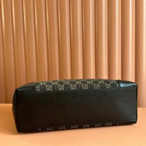 Gucci Ophidia 38cm Bag Black Leather Canvas 244459