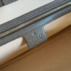 Gucci Ophidia 38cm Bag Beige Brown Leather Canvas 244455