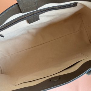 Gucci Ophidia 38cm Bag Beige Brown Leather Canvas 244455