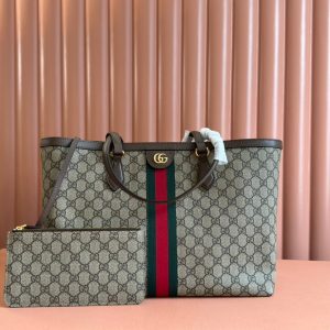 img_89648692_20240826_i1724673936_1554_5_jpg Gucci Ophidia 38cm Bag Ebony Brown Leather Canvas 244454