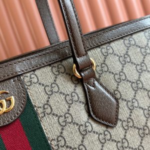 img_89648692_20240826_i1724673936_4532_3_jpg Gucci Ophidia 38cm Bag Ebony Brown Leather Canvas 244454