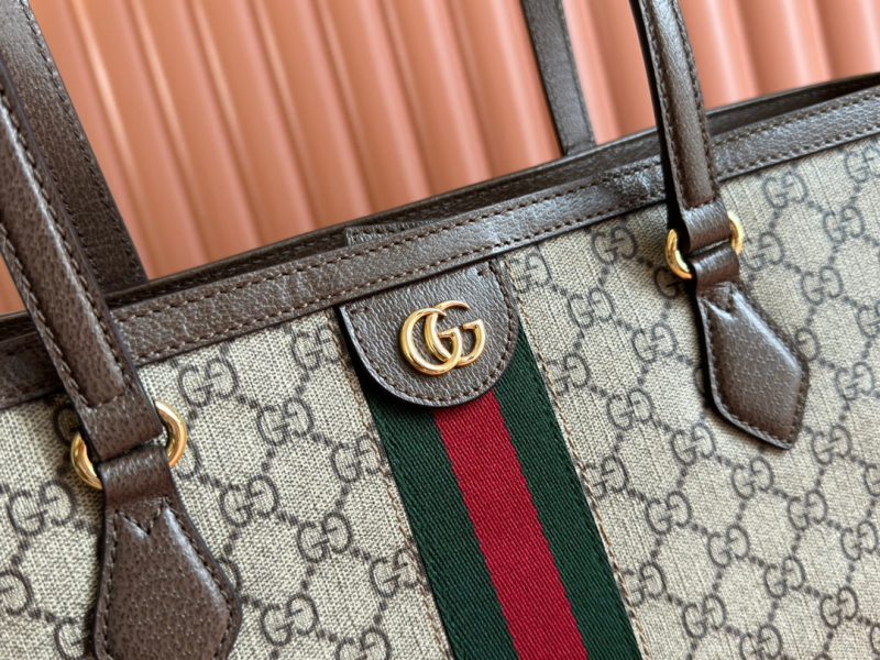 img_89648692_20240826_i1724673936_8236_0_jpg Gucci Ophidia 38cm Bag Ebony Brown Leather Canvas 244454