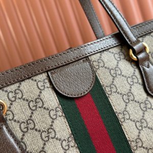 img_89648692_20240826_i1724673936_9223_1_jpg Gucci Ophidia 38cm Bag Ebony Brown Leather Canvas 244454