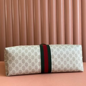 Gucci Ophidia 38cm Bag Beige White Leather Canvas 244453