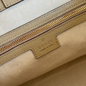 Gucci Ophidia 38cm Bag Beige White Leather Canvas 244453