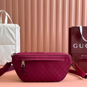 BELT BAG 34 IN CURRANT RED MONOGRAM CANVAS