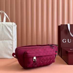 BELT BAG 34 IN CURRANT RED MONOGRAM CANVAS