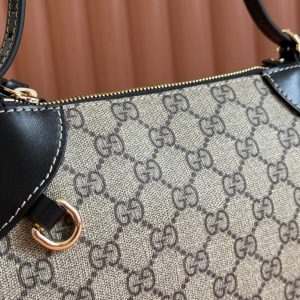 Gucci Ophidia 24.5cm Bag Ebony Black Canvas 248561