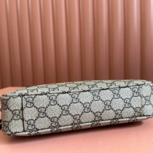 Gucci Ophidia 24.5cm Bag Ebony Black Canvas 248561