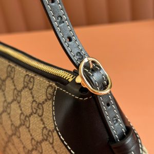 Gucci Ophidia 24.5cm Bag Ebony Black Canvas 248561
