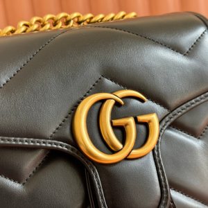 Gucci GG Marmont Backpack Black Leather 248169