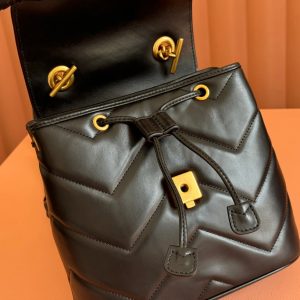 Gucci GG Marmont Backpack Black Leather 248169