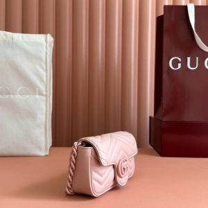 Gucci GG Marmont 16.5 Bag All Pink Calfskin 248346