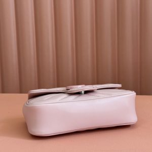 Gucci GG Marmont 16.5 Bag All Pink Calfskin 248346