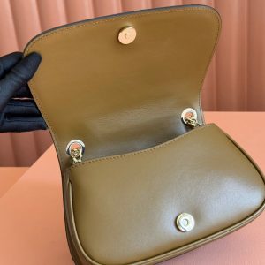 Gucci Blondie Handbag Brown Suede And Calfskin 272174