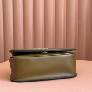 Gucci Blondie Handbag Brown Suede And Calfskin 272174