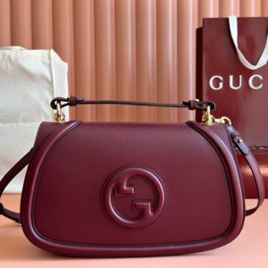 Gucci Blondie 32 Bag Rosso Ancora Red Leather 239905