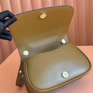 Gucci Blondie Handbag Camel Brown Suede And Calfskin 272175