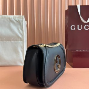Gucci Blondie Small Shoulder Bag 26 Black Calfskin 272179