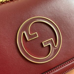 Gucci Blondie Small Shoulder Bag 26 Burgundy Calfskin 272180