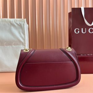 Gucci Blondie Small Shoulder Bag 26 Burgundy Calfskin 272180