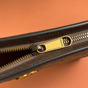 img_89648692_20241104_i1730710570_1550_5_jpg Gucci Ophidia 27cm Clutch Ebony Brown Canvas Leather 239914