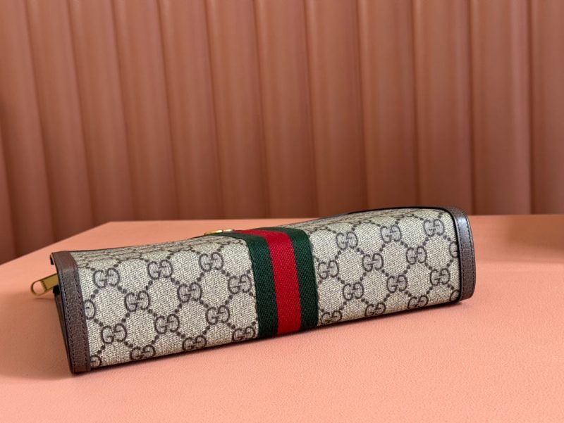 img_89648692_20241104_i1730710570_5022_1_jpg Gucci Ophidia 27cm Clutch Ebony Brown Canvas Leather 239914