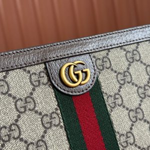 img_89648692_20241104_i1730710570_8007_0_jpg Gucci Ophidia 27cm Clutch Ebony Brown Canvas Leather 239914