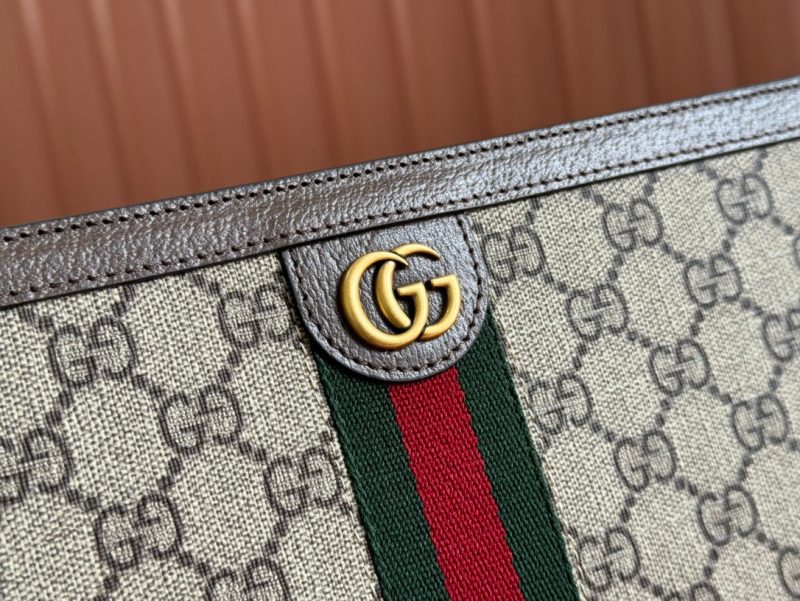 img_89648692_20241104_i1730710570_8007_0_jpg Gucci Ophidia 27cm Clutch Ebony Brown Canvas Leather 239914