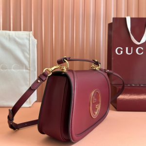 GG Blondie Large Handbag 32cm Burgungdy Calfskin