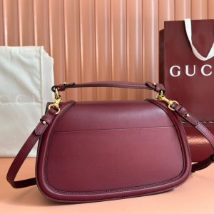 GG Blondie Large Handbag 32cm Burgungdy Calfskin