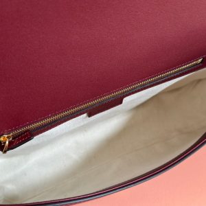 GG Blondie Large Handbag 32cm Burgungdy Calfskin