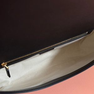 GG Blondie Large Handbag 32cm Black Calfskin