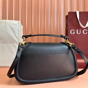 GG Blondie Large Handbag 32cm Black Calfskin