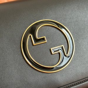 GG Blondie Large Handbag 32cm Black Calfskin