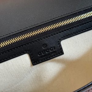 GG Blondie Large Handbag 32cm Black Calfskin