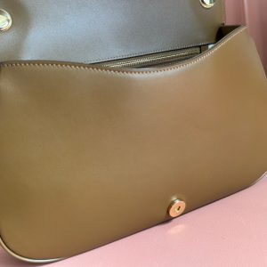 GG Blondie Large Handbag 32cm Brown Suede Calfskin