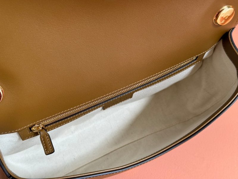 GG Blondie Large Handbag 32cm Brown Suede Calfskin