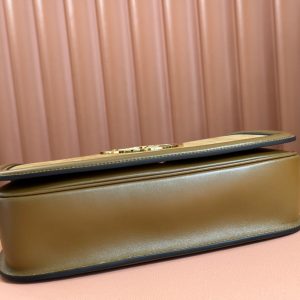 GG Blondie Large Handbag 32cm Brown Suede Calfskin