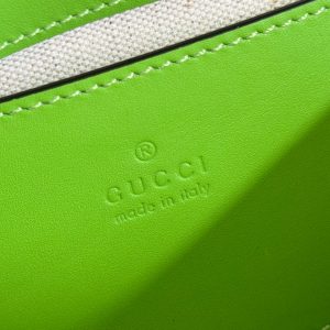 GG Blondie Handbag 21.5cm Green Calfskin