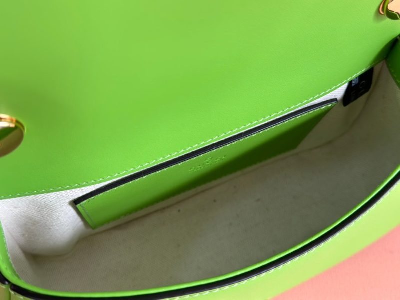GG Blondie Handbag 21.5cm Green Calfskin