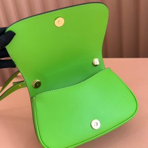 GG Blondie Handbag 21.5cm Green Calfskin