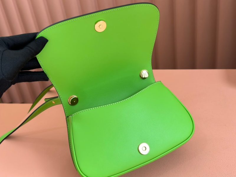 GG Blondie Handbag 21.5cm Green Calfskin