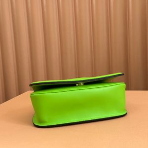 GG Blondie Handbag 21.5cm Green Calfskin