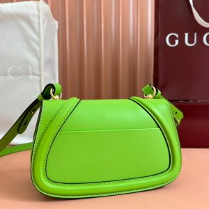 GG Blondie Handbag 21.5cm Green Calfskin