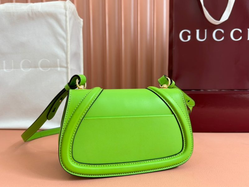 GG Blondie Handbag 21.5cm Green Calfskin