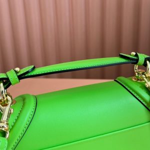 GG Blondie Medium Handbag 27cm Green Calfskin